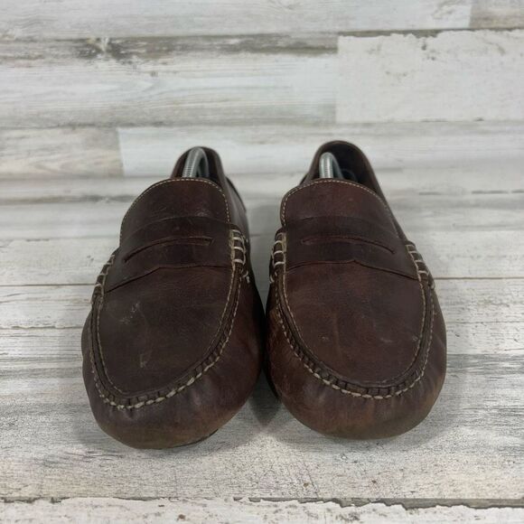 Cole Haan NikeAir Grant Canoe Driving‎ Penny Loafer Brown Leather Mens Size 11 M - Picture 4 of 8